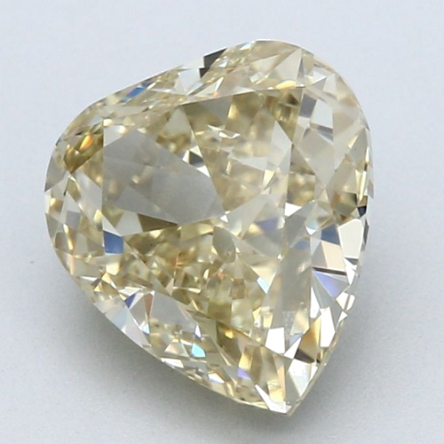 3.03 carat Fancy Brownish Yellow-SI1 Natūralus Heart Deimantas (1)
