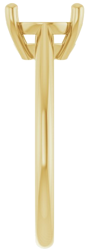 Sužadėtuvių Žiedas „Solitaire“ 14k yellow gold Oval 10mm x 8mm (4)