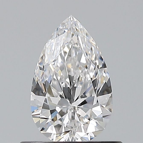 0.6 carat D-VVS2 Natūralus Pear Deimantas (1)