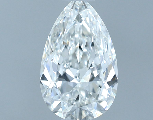 0.5 carat F-VVS2 Natūralus Pear Deimantas (1)