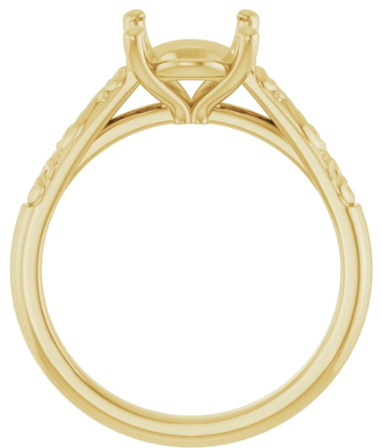 Sužadėtuvių Žiedas „Solitaire“ 14k yellow gold Oval 10mm x 8mm (2)
