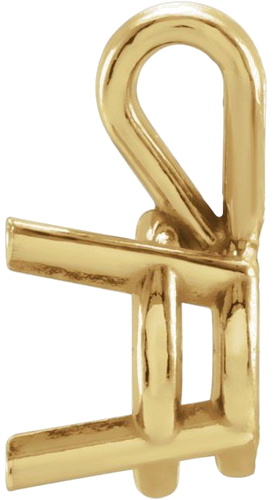 Pakabukas „Round 4-Prong Basket“ 14k yellow gold Round 18mm (2)