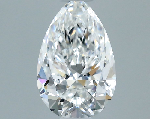 0.52 carat E-VVS2 Natūralus Pear Deimantas (1)