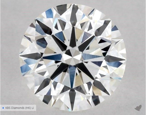 0.54 carat G-VS1 Excellent cut Natūralus Round Deimantas (1)