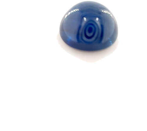 2.76 carat BLUE CABOCHON cut Round Safyras (1)