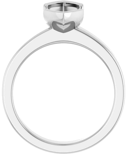 Sužadėtuvių Žiedas „Half-Bezel Solitaire“ 10k white gold Marquise 13mm x 6.5mm (2)