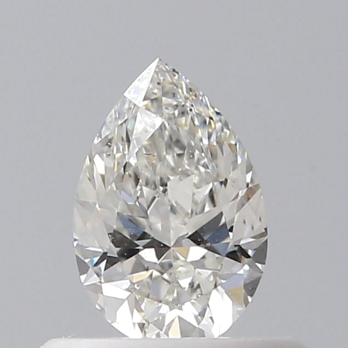0.4 carat H-SI1 Natūralus Pear Deimantas (1)