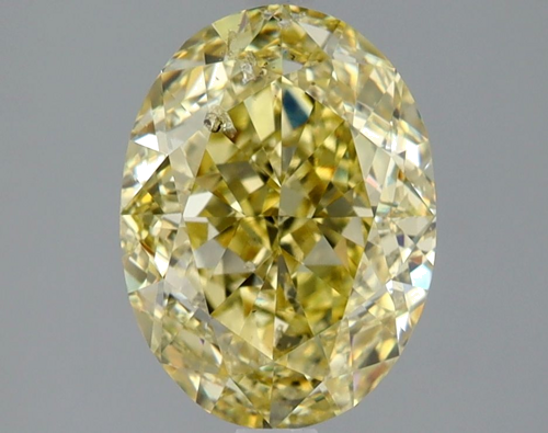3.01 carat Fancy Yellow-SI2 Natūralus Oval Deimantas (1)