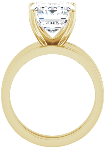 Sužadėtuvių Žiedas „Solitaire“ 14k yellow gold Emerald 11mm x 9mm (7)