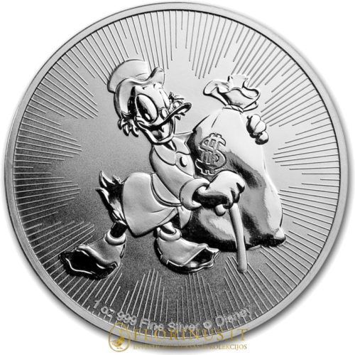 2018 Scrooge McDuck, Niue 2 dollars 1 oz silver coin (1)