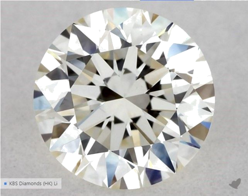 0.5 carat K-VVS2 Excellent cut Natūralus Round Deimantas (1)