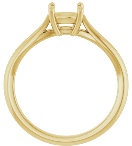 Sužadėtuvių Žiedas „Solitaire“ 14k yellow gold Round 6.5mm (2)