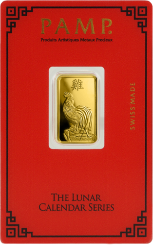 5 g Investment Gold Bar Year of the Rooster PAMP (2)