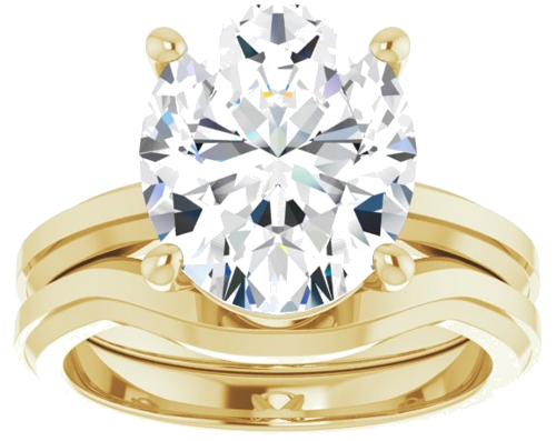 Sužadėtuvių Žiedas „Solitaire“ 14k yellow gold Oval 12mm x 10mm (8)