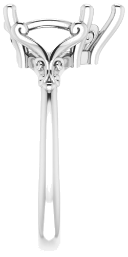 Sužadėtuvių Žiedas „Solitaire“ 585 Baltojo Aukso Pear Shape 12mm x 8mm (4)