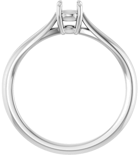 Sužadėtuvių Žiedas „Solitaire“ 14k white gold Round 4.1mm (2)