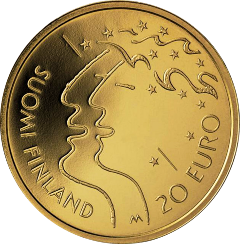 20 eurų Atletika 2005 Suomija Auksinė moneta (1)