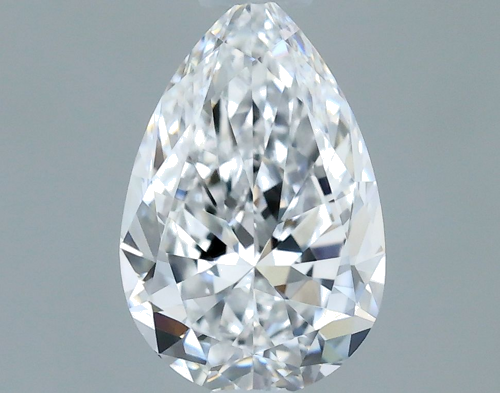 0.5 carat D-VS1 Natūralus Pear Deimantas (1)
