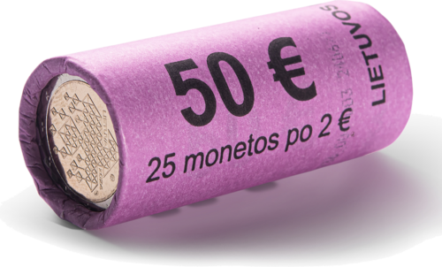 2024 Литва Соломенные сады монета 2 евро (2)