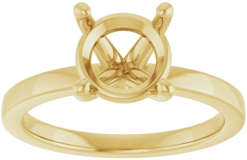 Sužadėtuvių Žiedas „Solitaire“ 14k yellow gold Round 8.2mm (3)