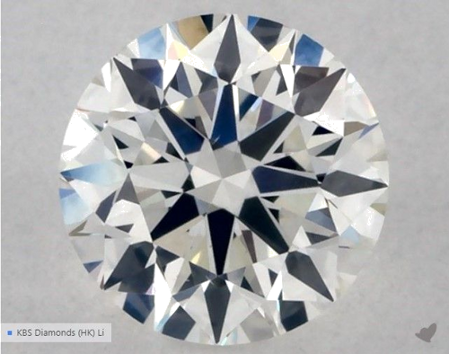 0.5 carat F-VS2 Excellent cut Natūralus Round Deimantas (1)
