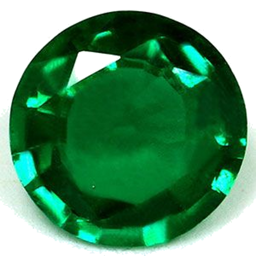 0.6 carat GREEN Round Smaragdas (1)
