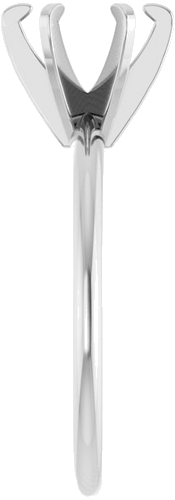 Sužadėtuvių Žiedas „Solitaire“ 585 Baltojo Aukso Round 7.4mm (4)