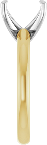 Sužadėtuvių Žiedas „Solitaire“ 585 Baltojo Ir Geltonojo Aukso Emerald 8mm x 6mm (4)