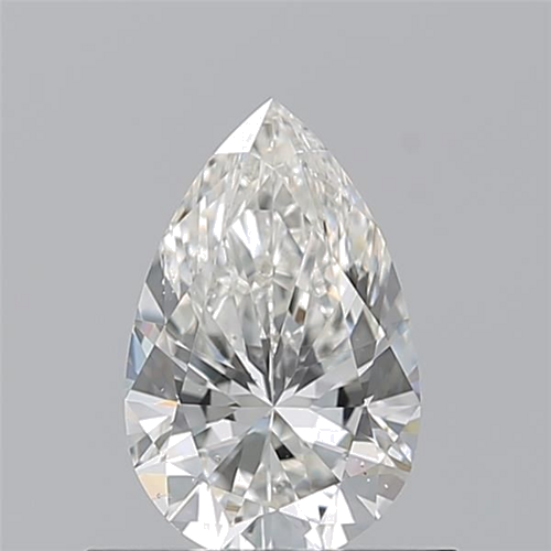 0.6 carat H-SI1 Natūralus Pear Deimantas (1)