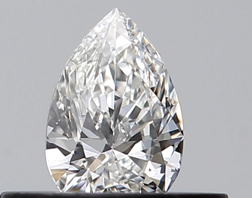 0.27 carat F-VVS1 Natūralus Pear Deimantas (1)