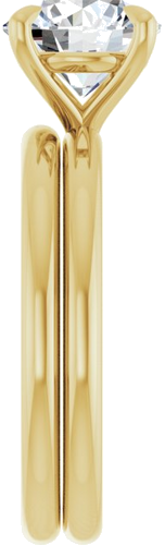 Sužadėtuvių Žiedas „Claw-Prong Solitaire“ 14k yellow gold Round 8mm (9)