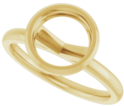 Sužadėtuvių Žiedas „Bezel-Set Solitaire“ 14k yellow gold Round 8mm (5)