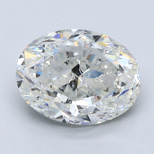 4.02 carat H-SI2 Natūralus Oval Deimantas (1)