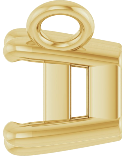 14K Yellow 4x3 mm Emerald 6-Prong Necklace Center (3)