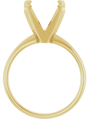 Sužadėtuvių Žiedas „Solitaire“ 14k yellow gold Square 9mm (2)