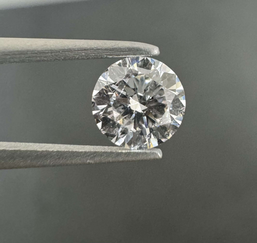 0.5 carat Faint Pink-SI1 GD cut Natūralus Round Deimantas (1)