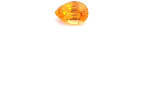 0.56 carat ORANGE Pear Garnet (1)