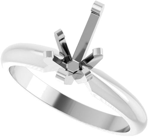 Sužadėtuvių Žiedas „Knife-Edge Solitaire“ 14k white gold Pear 8mm x 5mm (5)