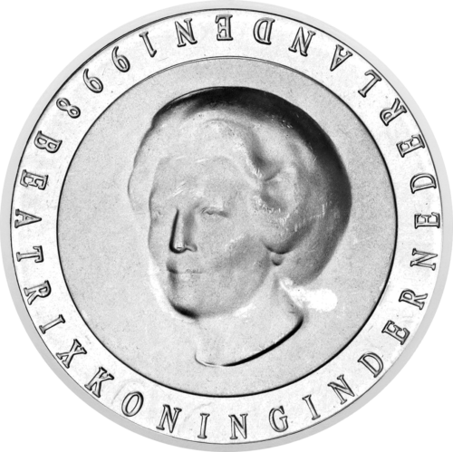50 guldenų 1998 Miunsterio sutartis Nyderlandai sidabrinė moneta (2)