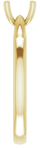 Sužadėtuvių Žiedas „Solitaire“ 585 Geltonojo Aukso Oval 7mm x 5mm (4)