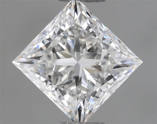 0.53 carat F-SI1 Natūralus Princess Deimantas (1)