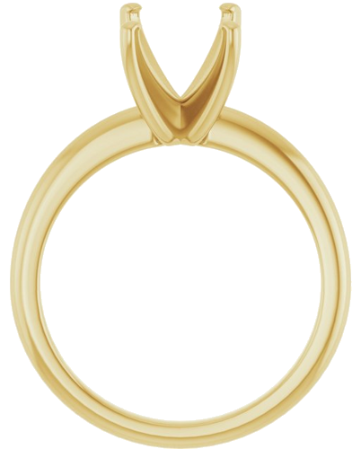 Sužadėtuvių Žiedas „Solitaire“ 585 Geltonojo Aukso Emerald 9mm x 7mm (2)