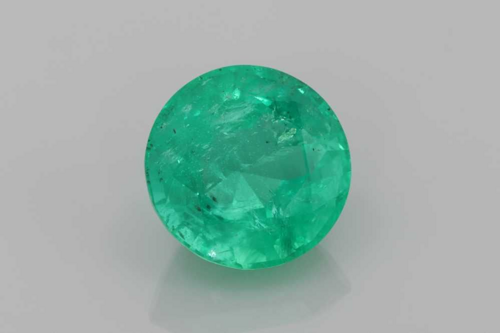 3.38 carat GREEN Round Smaragdas (1)