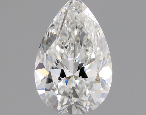0.51 carat F-VVS1 Natūralus Pear Deimantas (1)