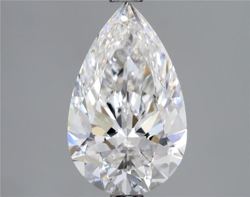 2.01 carat D-VVS2 Natūralus Pear Deimantas (1)