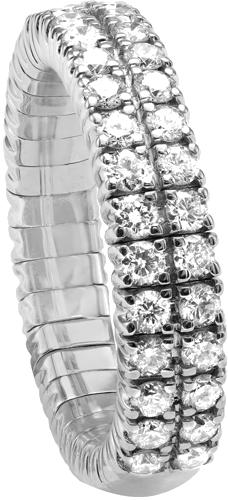 White gold ring encrusted with 0.9 ct round-cut F/G-VS/SI natural diamonds (1)