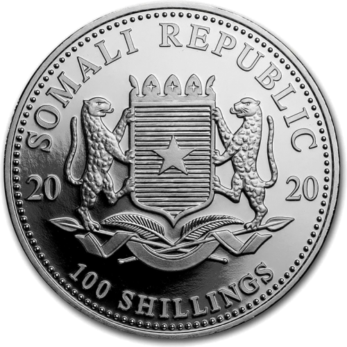 1 oz Dramblys 2020 Somalis sidabrinė moneta (2)