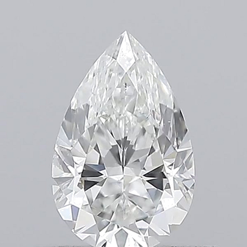 0.5 carat F-SI1 Natūralus Pear Deimantas (1)
