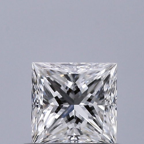 0.5 carat E-VVS2 Natūralus Princess Deimantas (1)