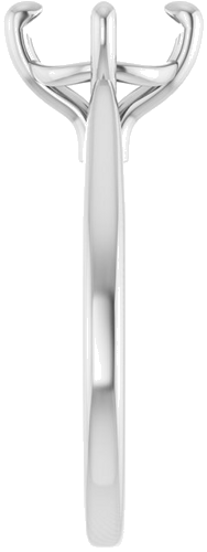 Sužadėtuvių Žiedas „Solitaire“ 14k white gold Round 8mm (4)